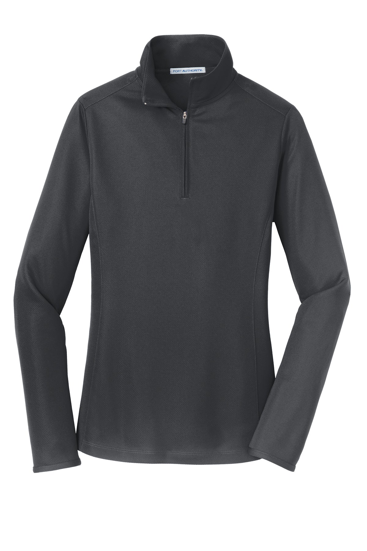PORT AUTHORITY - BATTLESHIP GREY - WOMENS 1/2 ZIP PULLOVER