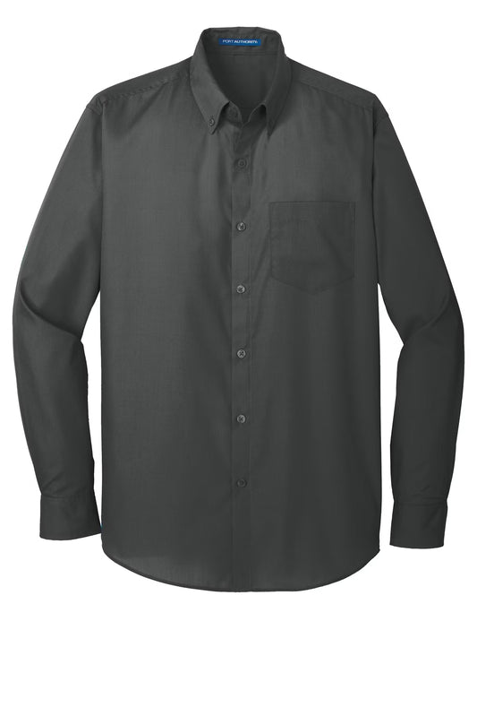 PORT AUTHORITY - GRAPHITE LONG SLEEVE SHIRT