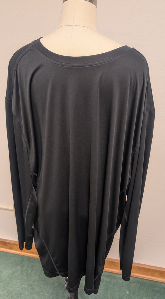 REEBOK - BLACK LONG SLEEVE SHIRT  *