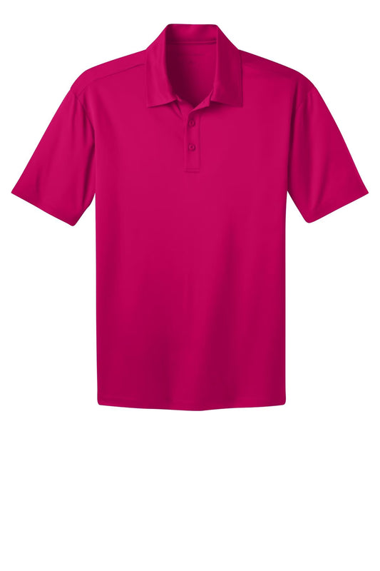 PORT AUTHORITY - PINK RASPBERRY SILK TOUCH POLO