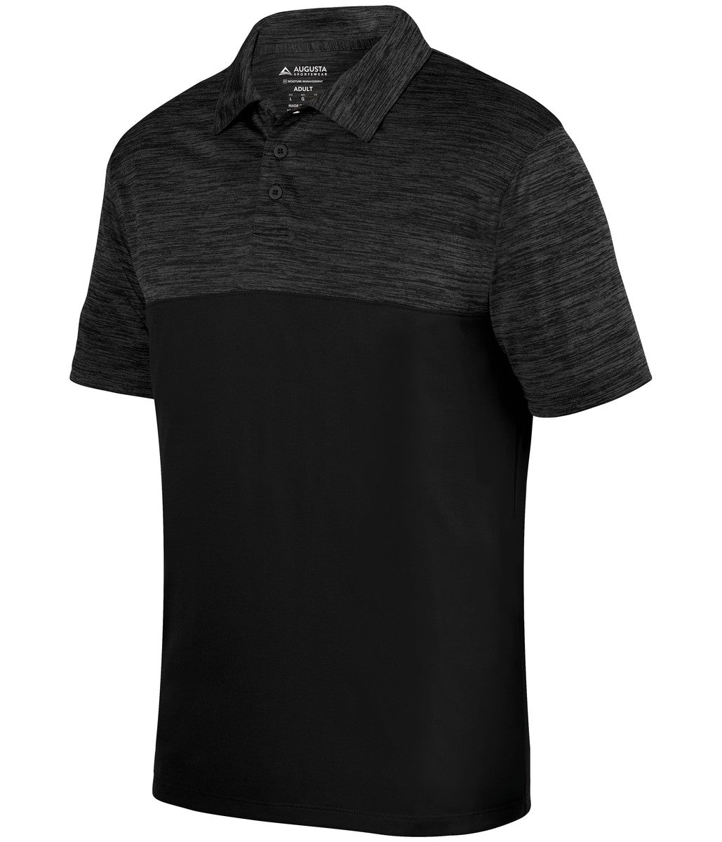 AUGUSTA SPORTSWEAR - BLACK HEATHER POLO
