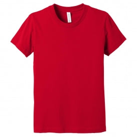 BELLA CANVAS - RED YOUTH JERSEY SHORT SLEEVE TEE