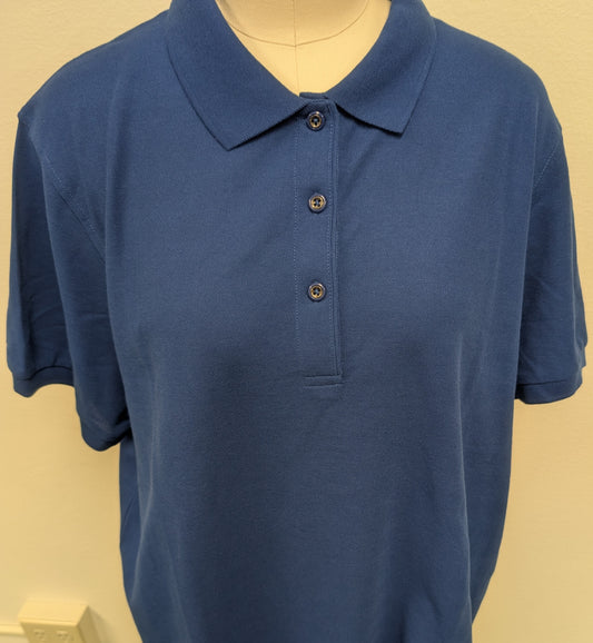 PORT AUTHORITY - BLUE POLO WOMENS