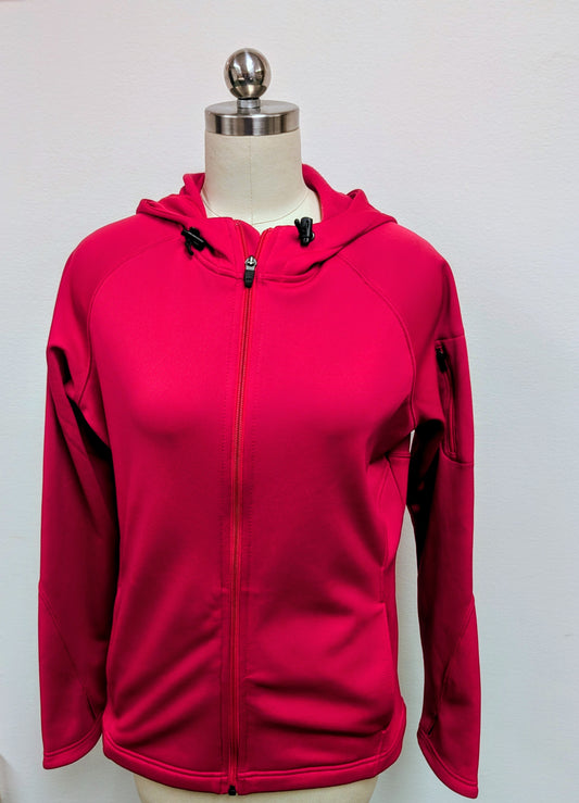 SPORT - TEK- PINK WOMENS FULL ZIP HOODED JACKET  *