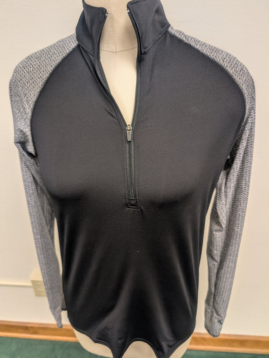 HOLLOWAY - BLACK/GREY - WOMENS 1/2 ZIP PULLOVER  *