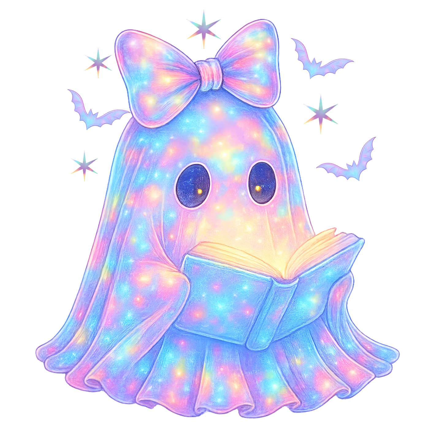 IRIDESCENT READING GHOST
