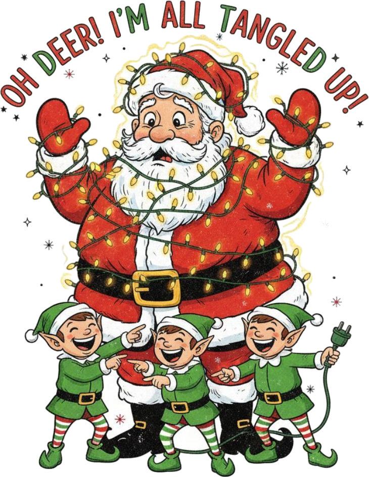 TANGLED UP SANTA