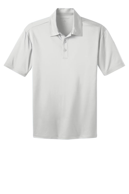 PORT AUTHORITY - WHITE SILK TOUCH POLO