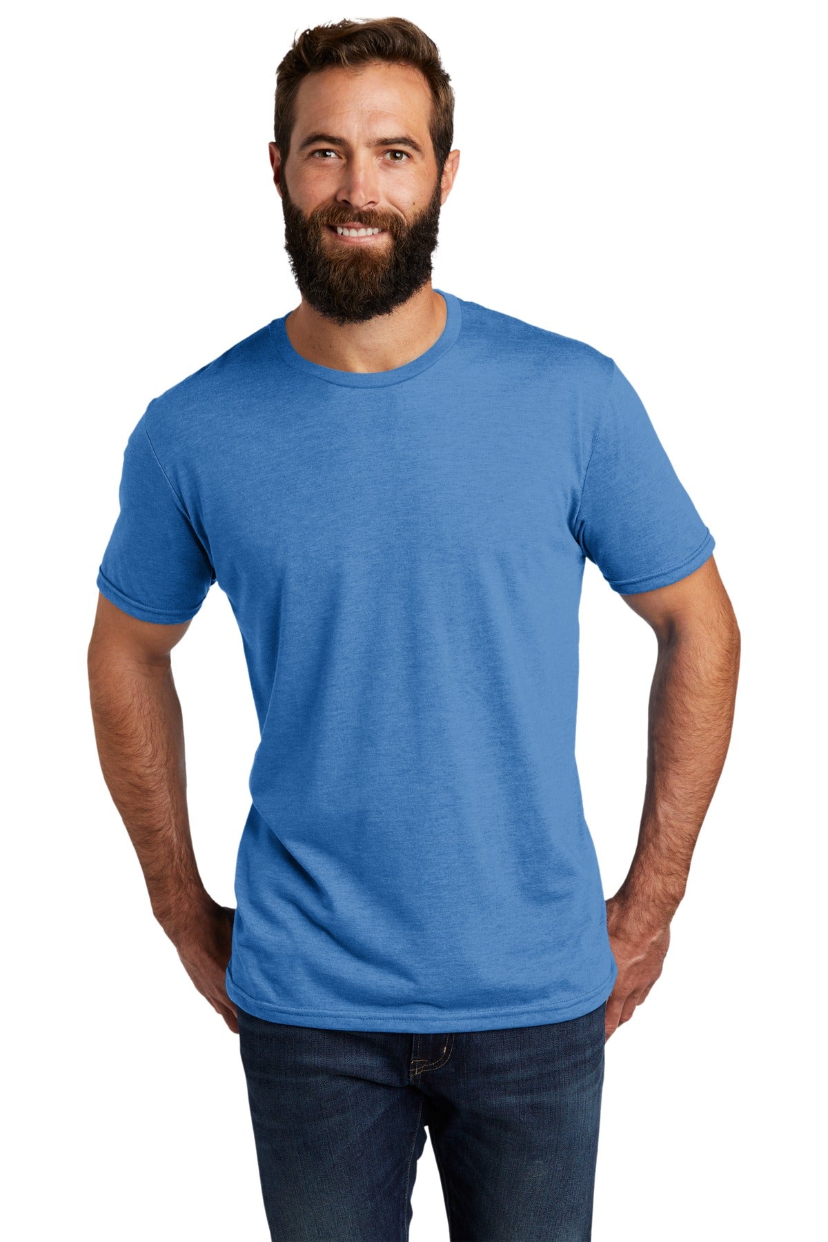 ALL MADE-UNISEX TRIBLEND - AZURE BLUE TEE