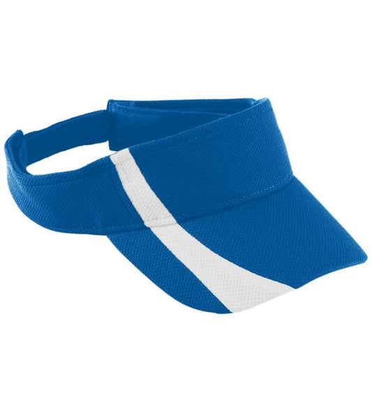 AUGUSTA SPORTSWEAR-ROYAL/WHITE-VISOR-VELCRO