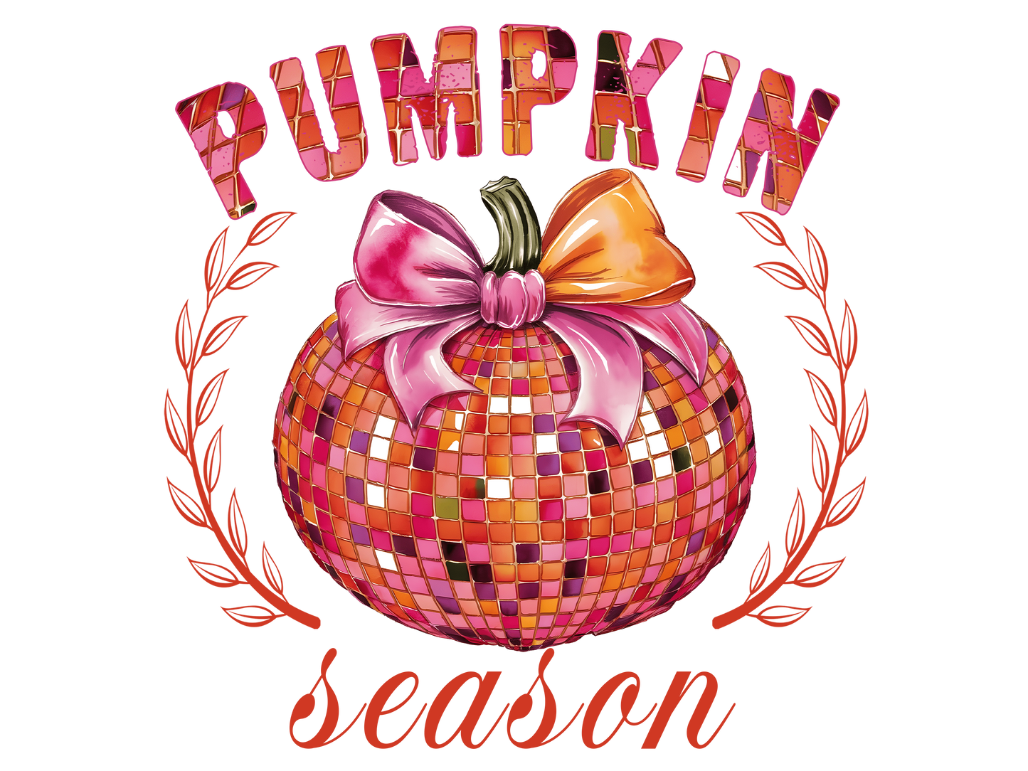 PINK SPARKLE PUMPKIN