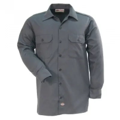 DICKIES - CHARCOAL LONG SLEEVE UNIFORM SHIRT