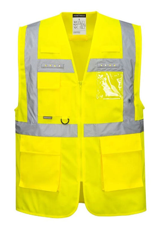 PORTWEST- YELLOW HI VIS VEST