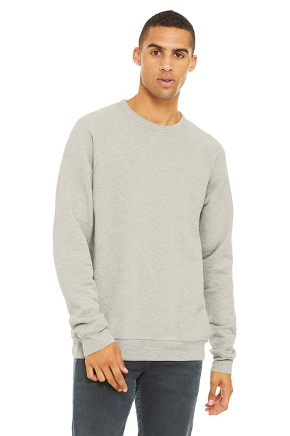 BELLA CANVAS - RAGLAN SWEATSHIRT - HEATHER DUST