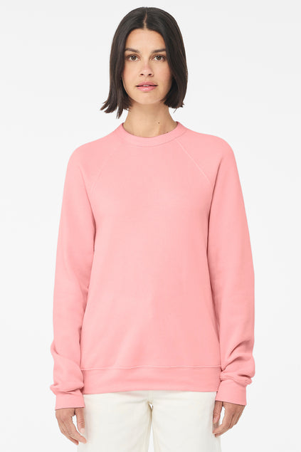 BELLA CANVAS - RAGLAN SWEATSHIRT - PINK