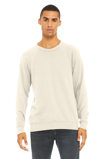 BELLA CANVAS - RAGLAN SWEATSHIRT - NATURAL